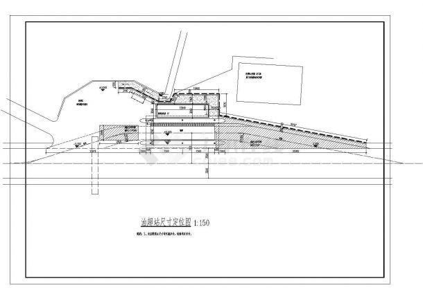 某区县单层框架结构治超站建筑设计施工图-图二