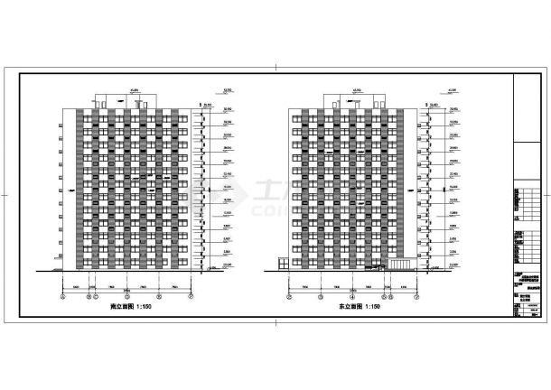 北京市某外国语学校综合服务楼建筑方案图-图二