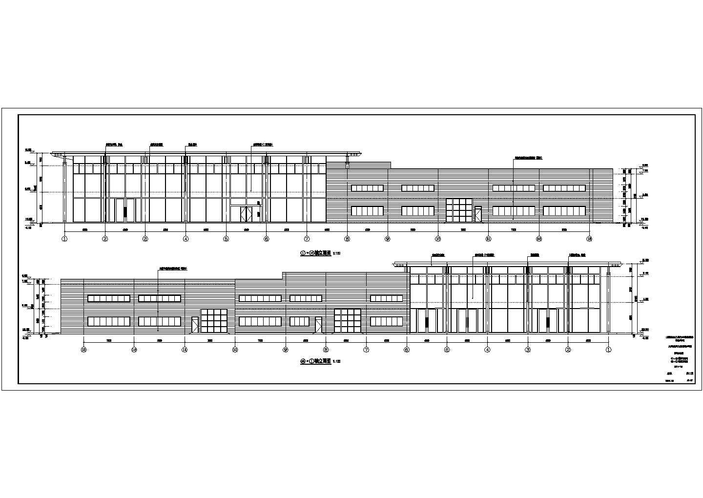 某汽车文化园林广场奔驰4S店建筑设计施工图