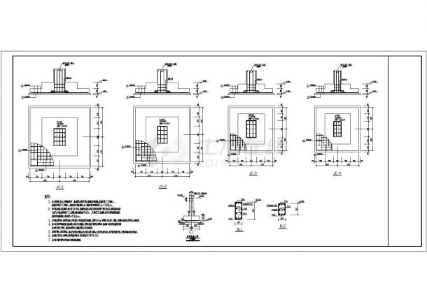 【四川】三层钢框架车间厂房结构施工图-图二