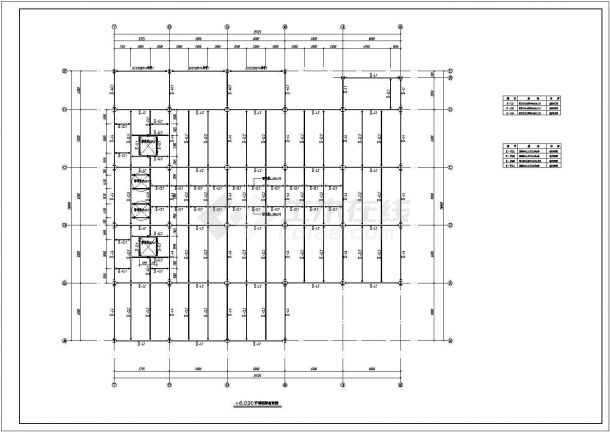 五层排架钢结构独立基础厂房结构施工图-图一