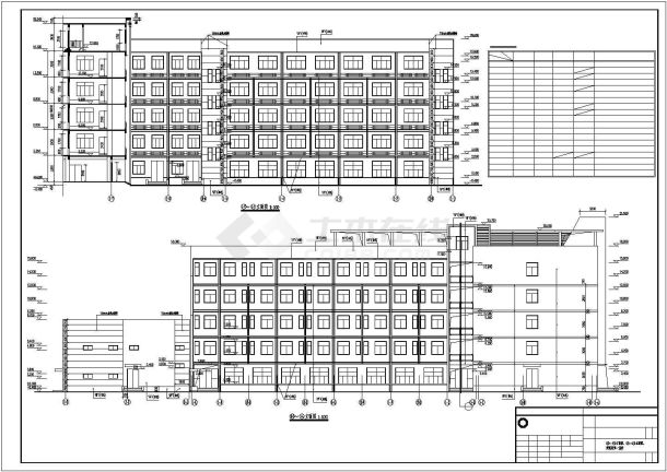 合肥国际物流中心5层框架结构综合楼建筑施工图-图一