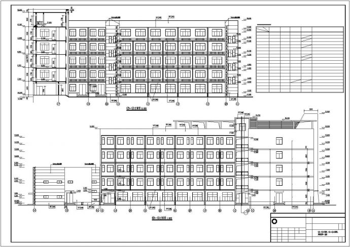 合肥国际物流中心5层框架结构综合楼建筑施工图_图1