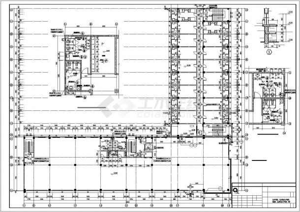 合肥国际物流中心5层框架结构综合楼建筑施工图-图二