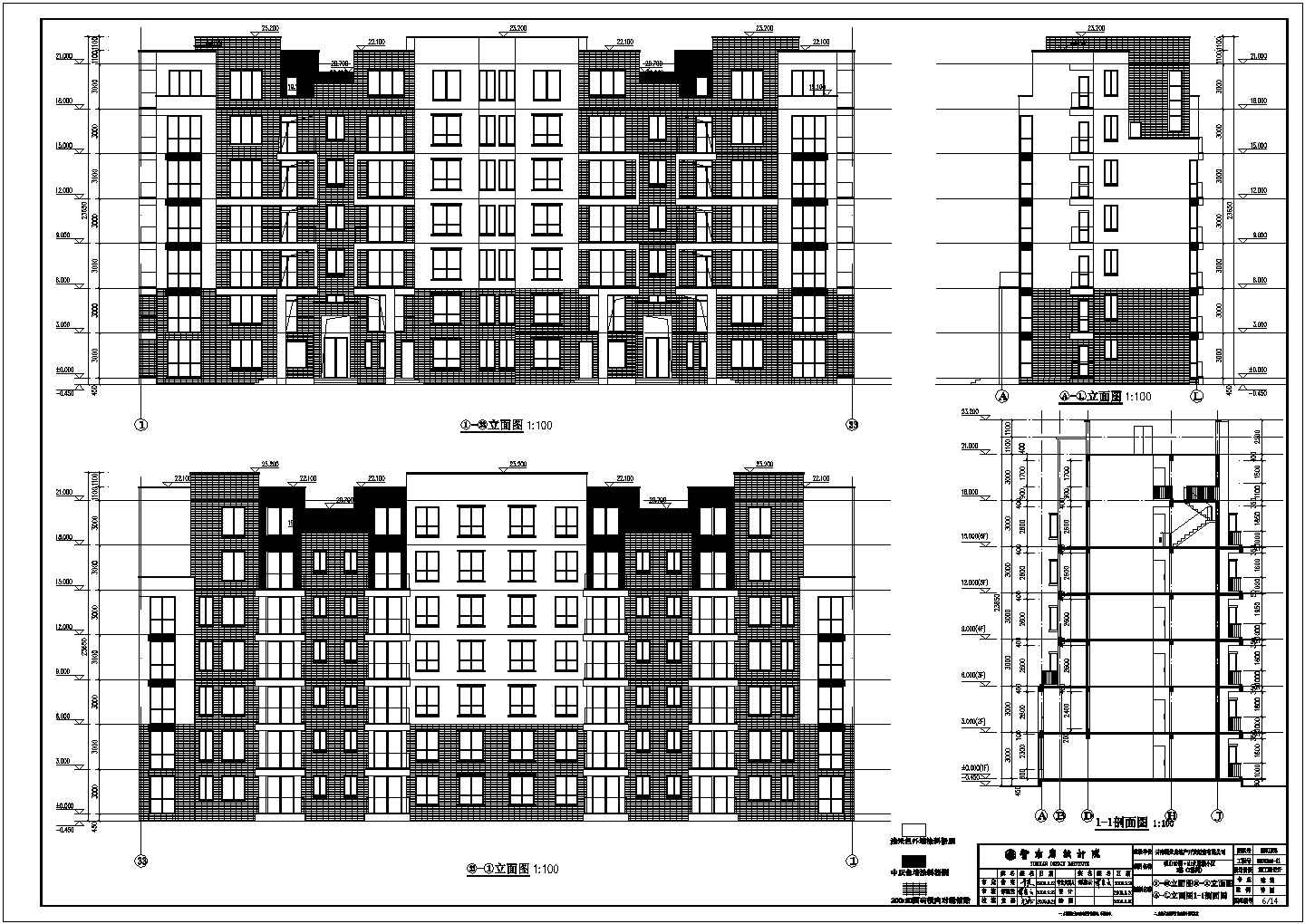 云南省某五层砖混结构住宅建筑施工图