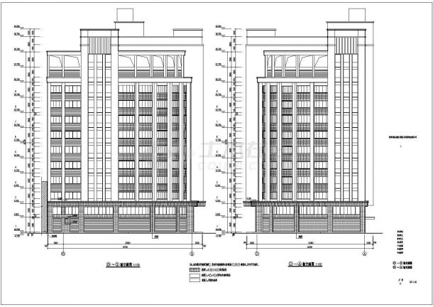 某地11层框剪结构宾馆建筑设计方案图-图一