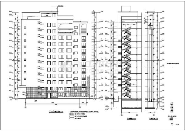 某地11层框剪结构宾馆建筑设计方案图-图二