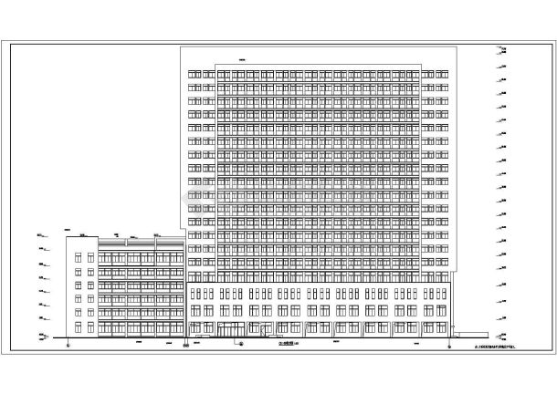 【淮北】某三甲医院二十层住院楼建筑施工图-图二