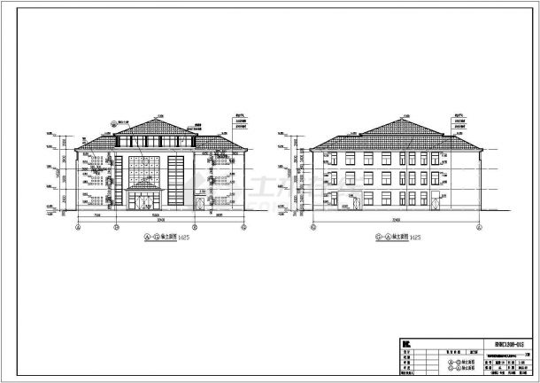 【湖南】三层框架精神病医院建筑、结构图（含计算书）-图二