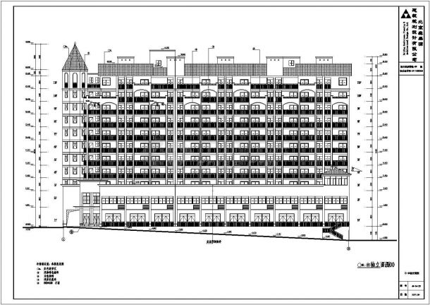 赣州11层混凝土框架结构商住楼建筑施工图-图一