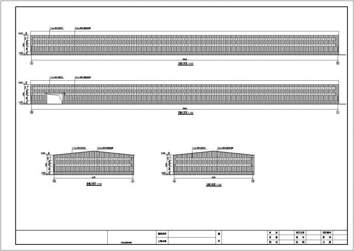 某地41m跨门式钢架轻钢车间结构施工图_图1