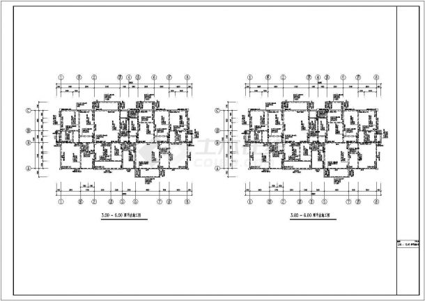 某6+1层框架结构商住楼结构设计施工图纸-图一