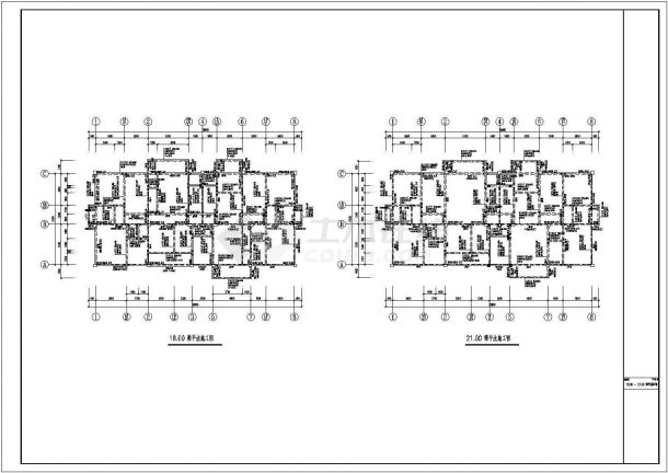 某6+1层框架结构商住楼结构设计施工图纸-图二