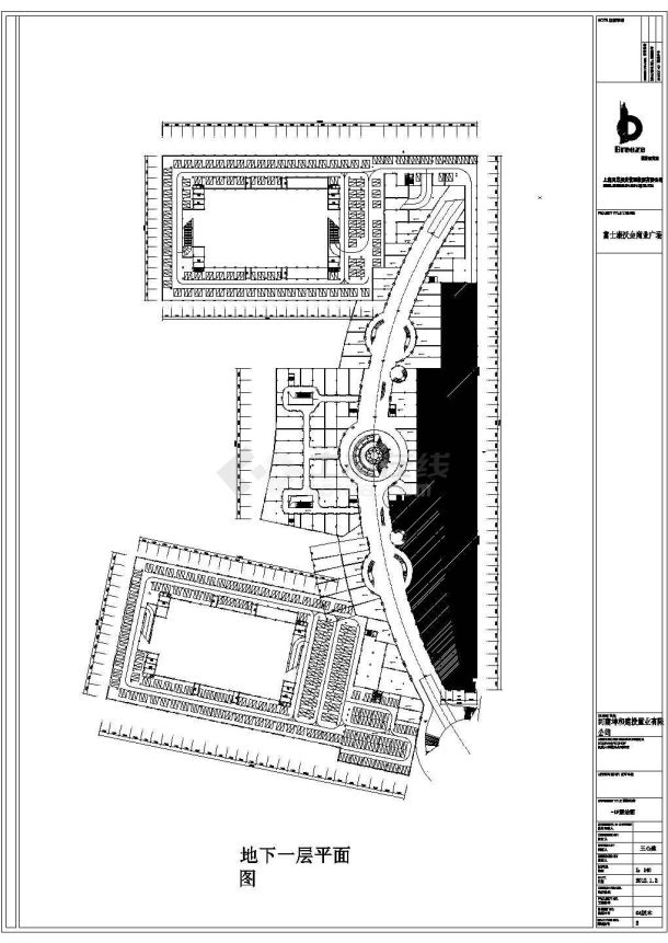 郑州航空港区某商业广场4层平面图-图一