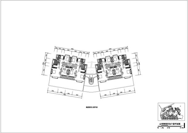 南海某小区四层框架结构山地情景洋房建筑方案图-图二