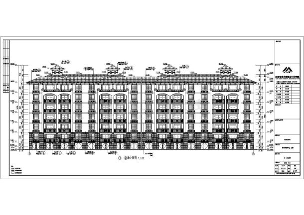 江西南昌市某6层混凝土框架结构住宅楼建筑施工图-图一