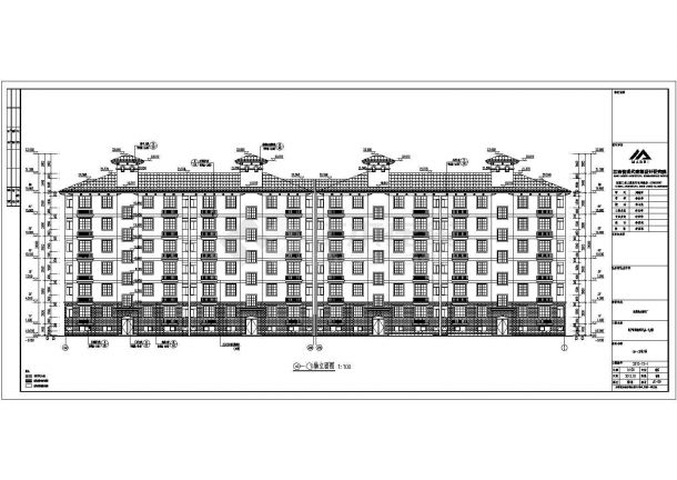 江西南昌市某6层混凝土框架结构住宅楼建筑施工图-图二