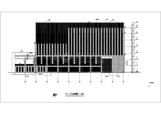 【江苏】某七层展览馆建筑施工图（含效果图）-图一