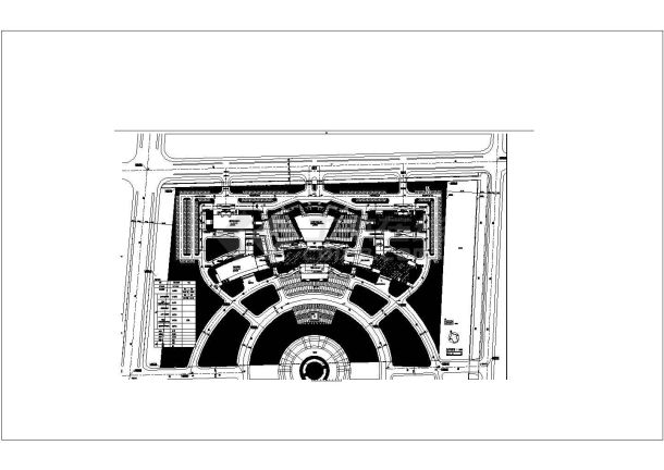 【江苏】某三层会议中心建筑施工图（含效果图）-图二
