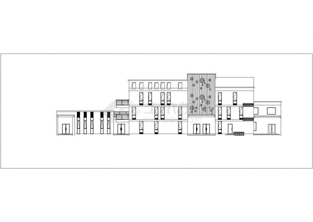 某地3层框架结构风景区幼儿园建筑设计方案图-图二