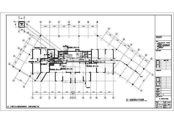 某小区三十四层框架结构住宅楼给排水消防施工图-图二