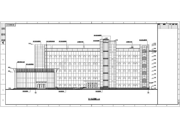 某地5层框架结构日报社印务发行中心建筑施工图-图二
