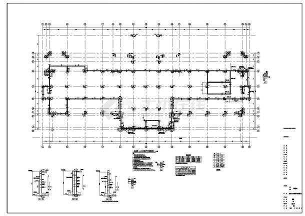 【山东】四层框剪结构运动中心结构施工图-图二