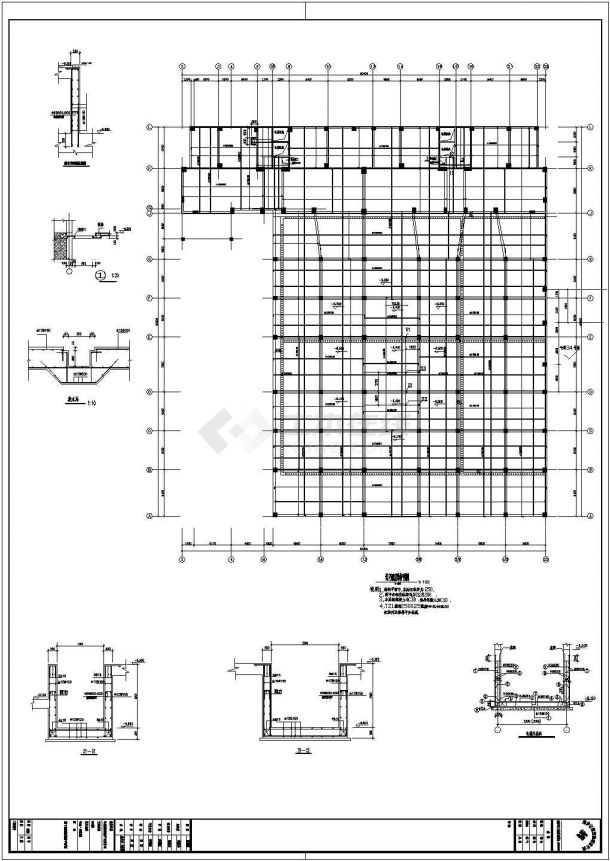 某15层商住楼框架结构设计施工图纸-图二