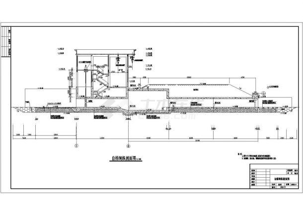 东莞市东城区下桥排涝站工程1米轴流泵排涝站结构钢筋图-图二