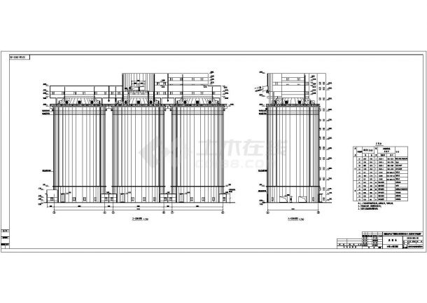 某地高70米预应力储煤煤仓框筒结构施工图-图一