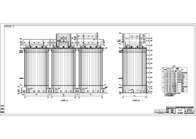 某地高70米预应力储煤煤仓框筒结构施工图_图1