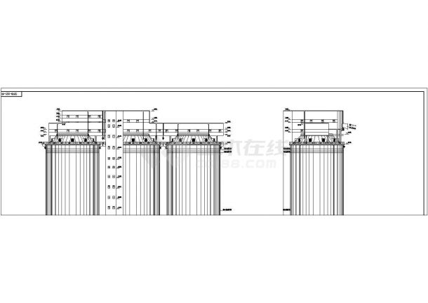 某地高70米预应力储煤煤仓框筒结构施工图-图二