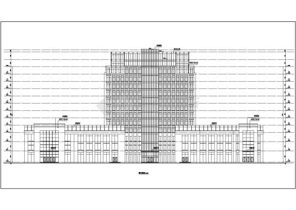 某地12层框架综合楼建筑设计方案图-图二