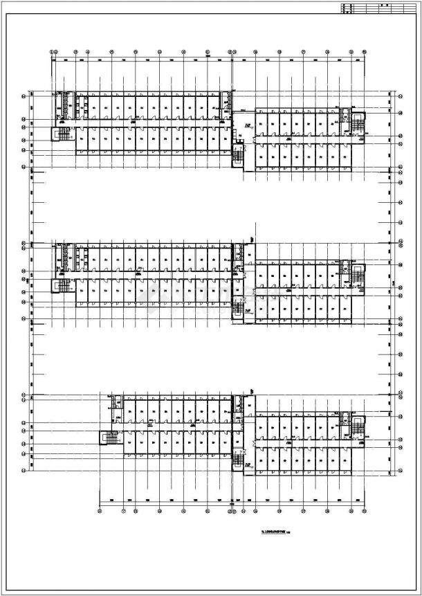 某地六层学生宿舍楼建筑给排水设计图-图一