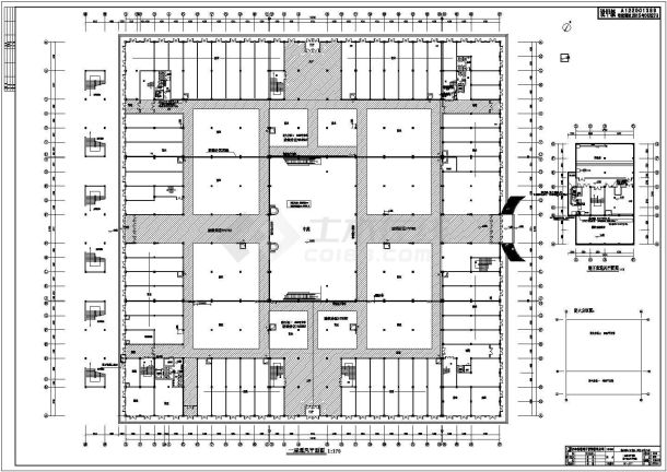 【吉林】五层商住楼室内通风防排烟施工图及采暖设计图-图二