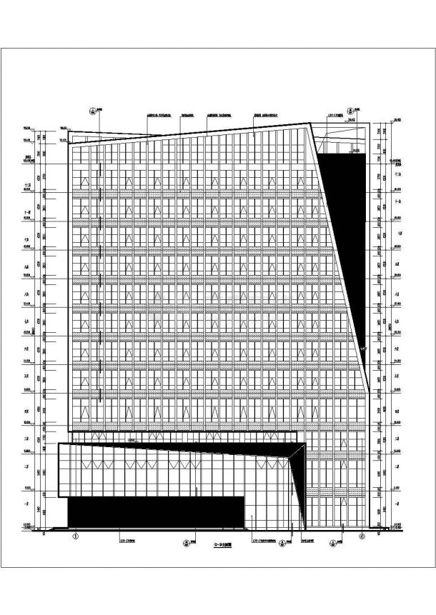 【山东】12层钢筋混凝土住宅楼设计方案图-图二