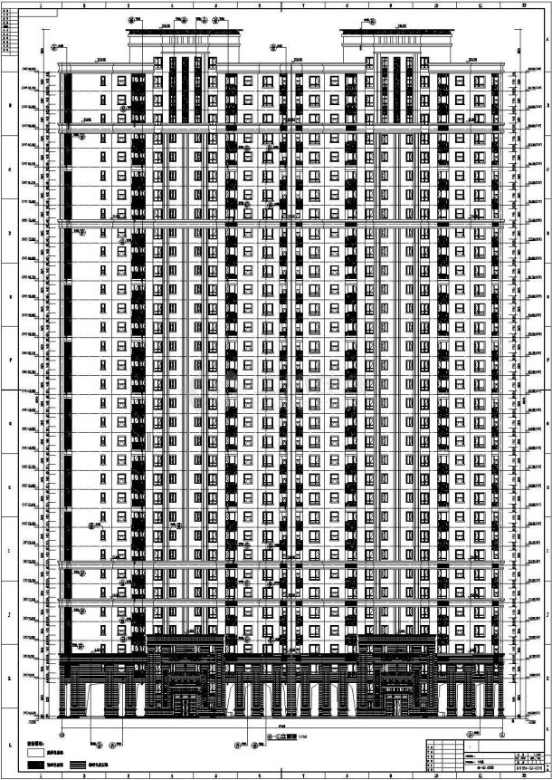 【武汉】33层框剪结构住宅楼建筑施工图-图二