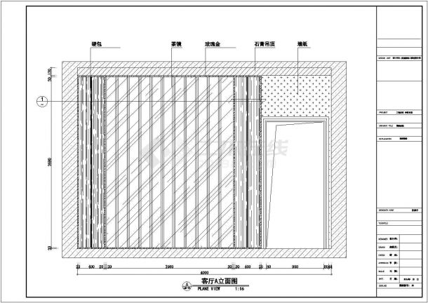 【重庆】核心地段现代港式三居室样板间装修图（含效果）-图一