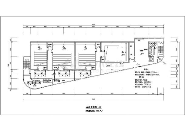 【陕西】4层框架结构宝鸡市电影院装修设计方案图-图二