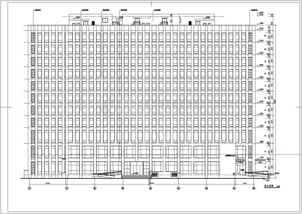 江苏省11层框架结构商务办公楼建筑施工图-图一