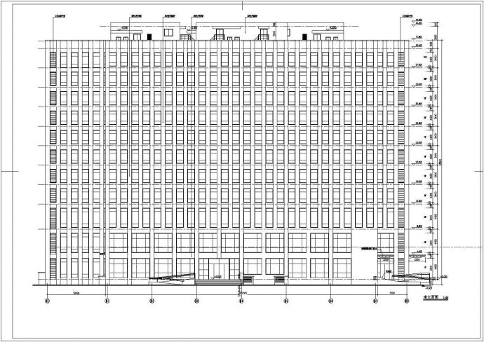 江苏省11层框架结构商务办公楼建筑施工图_图1