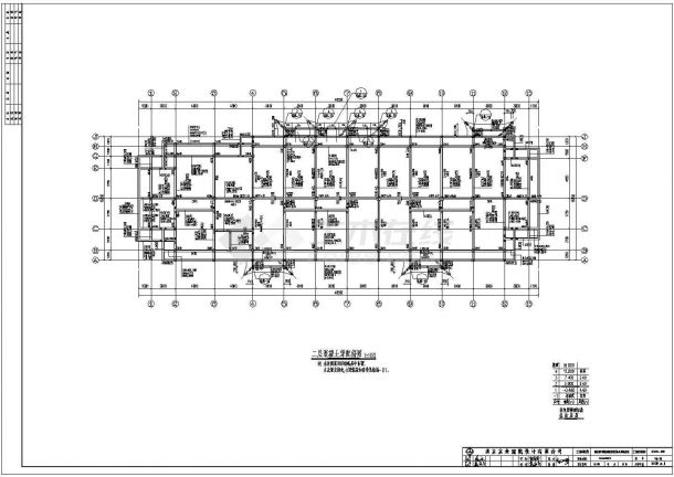 山东某4层框架商业楼结构设计施工图-图二