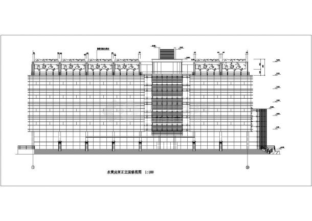 【广东】5层剪力墙结构行政办公楼建筑施工图-图一