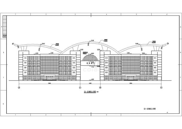 【河南】五层框架结构行政办公楼建筑、结构施工图-图一