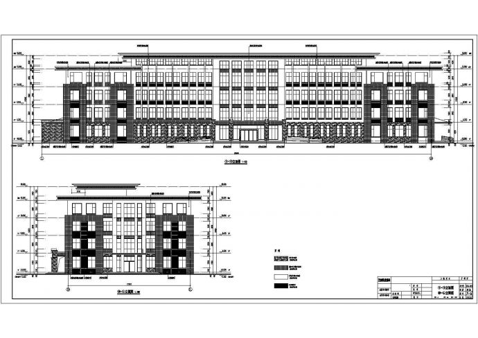 【四川】四层框架综合办公楼建筑、结构图_图1