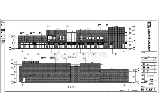 安徽某地二层框架结构沿街商业建筑施工图纸-图一