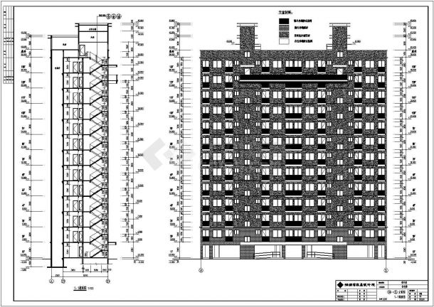 海南十三层剪力墙结构住宅建筑设计施工图-图二