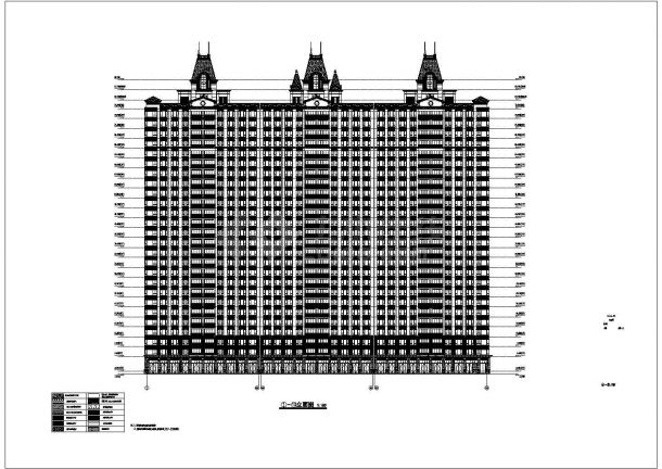 南京某26层剪力墙商业住宅楼建筑设计施工图-图一