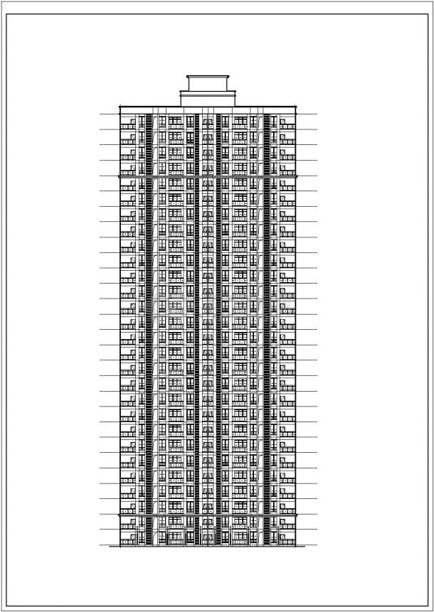 某地28层剪力墙结构塔式住宅建筑方案图-图二