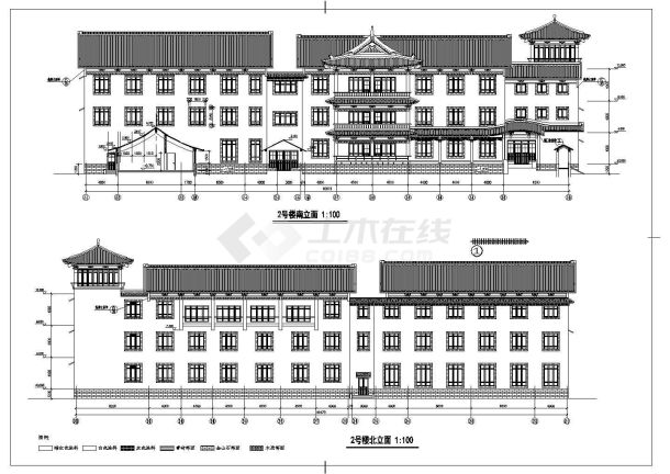 太湖古建筑园林组团式建筑施工图设计-图一